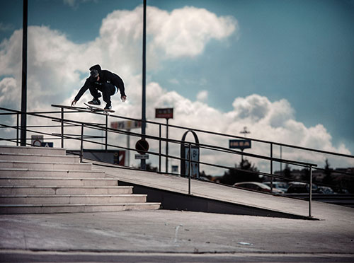 Rodrigo TX na primeira missão com a adidas skateboarding em Madrid (Divulgação)