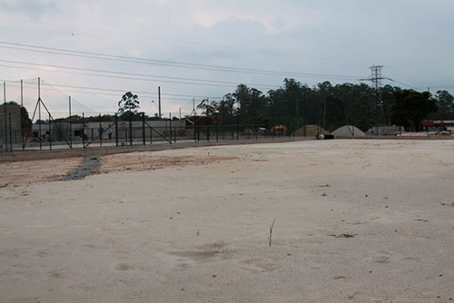 Área onde está sendo construída a pista de Embu das Artes (Divulgação)