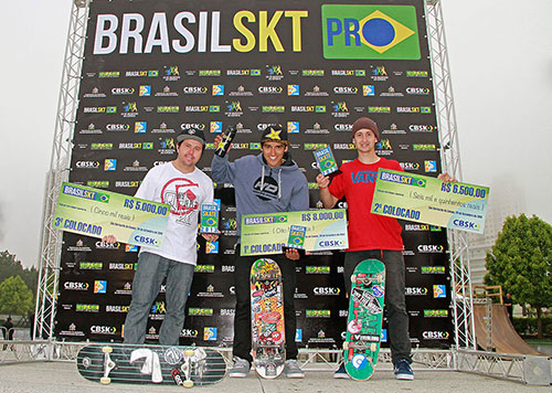 Pódio Brasil Skate Pro em São Bernardo (Divulgação)