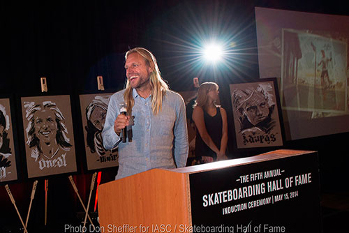 Natas Kaupas entrando para o Hall da Fama do Skate (foto: Divulgação/Don Sheffler)