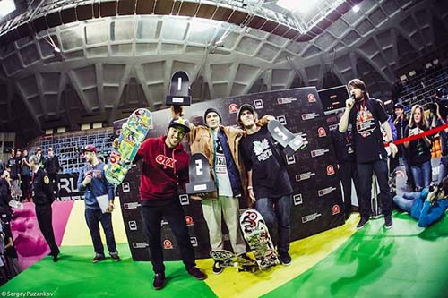 Na Rússia, Kelvin Hoefler garantiu o quarto título mundial consecutivo de Street Skate (Divulgação)