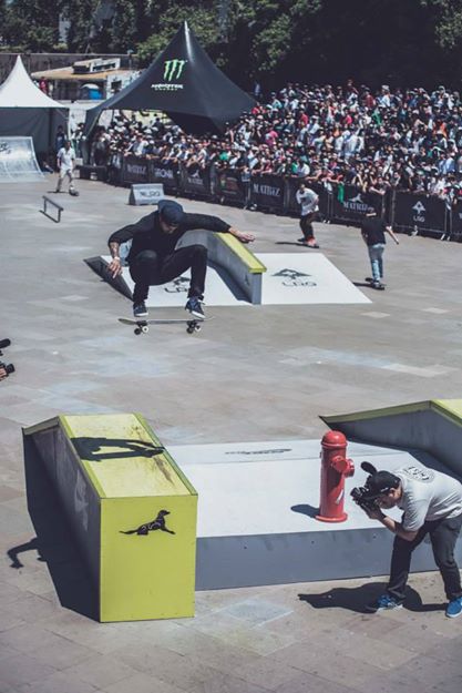 Frontside Flip de Luan Oliveira no Matriz Skate Pro 2014 (Divulgação/Alex Brandão)