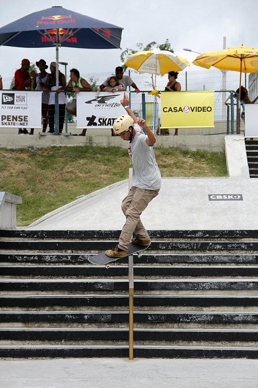 Paulista Matheus de Souza é o campeão brasileiro de street skate amador 2014 (CBSk/Tio Verde)