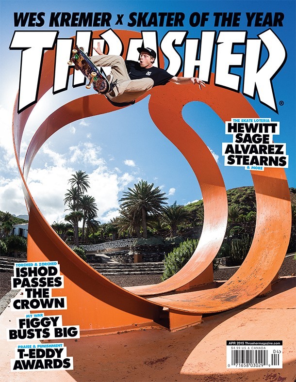 Capa da edição de abril da Thrasher Magazine