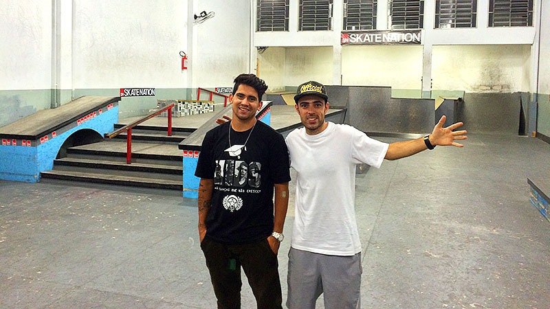 Ytalo Farias e Tulio Oliveira, fundadores da Skate Nation (foto: Sidney Arakaki)