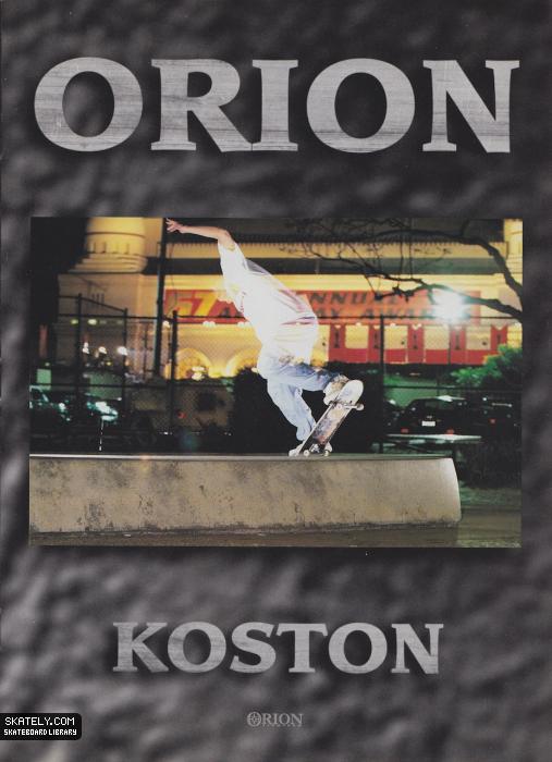 Anúncio do Koston na Orion de 1995 (Reprodução)