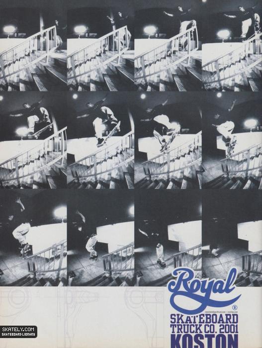 Anúncio do Koston na Royal de 2001 (Reprodução)