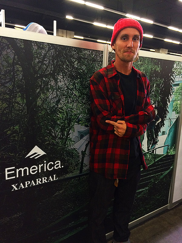 A Emerica apresentou oficialmente o skatista que representará a marca no Brasil: Lucas Xaparral. (foto: Sidney Arakaki)