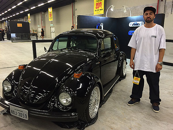 O Fuscão preto de Bambam foi exposto na Urb. (foto: Sidney Arakaki) 