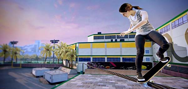 Leticia Bufoni no “Tony Hawk Pro Skater 5” (Reprodução) 