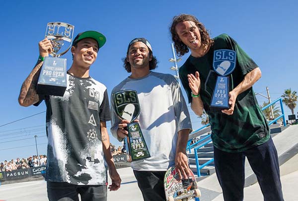 Pódio Street League em Barcelona (Divulgação)