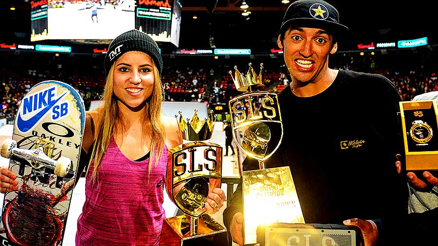 Leticia e Kelvin são os campeões do Super Crown World Championship da Street League (Cortesia Street League/Shigeo)