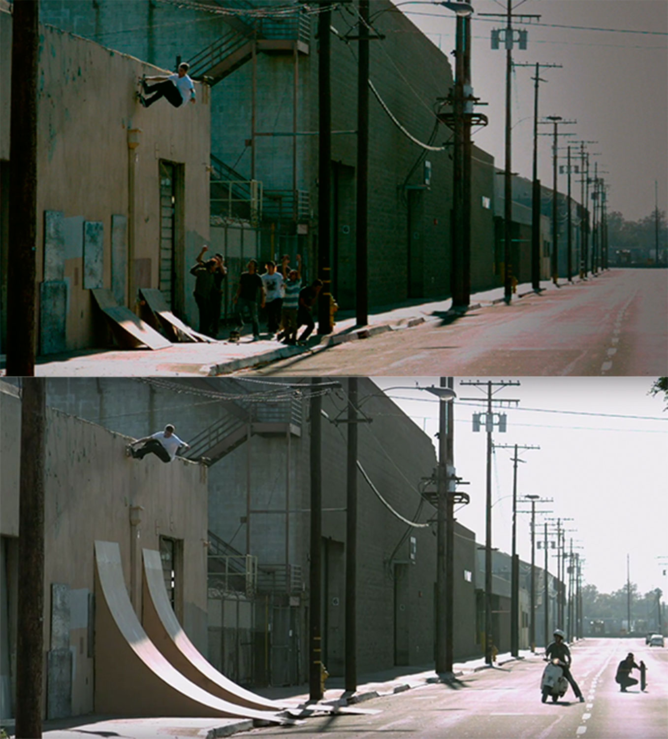 A versões do wallride do Raven na abertura do "Pretty Sweet" (Reprodução)