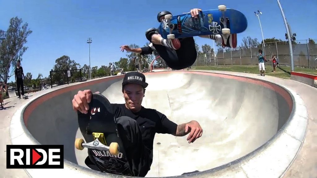 Tony Hawk e Felipe Nunes fazendo um double.