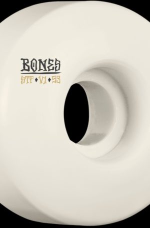 Jogo de rodas Bones Wheels branca modelo Blanks V2, 103A, 53mm.