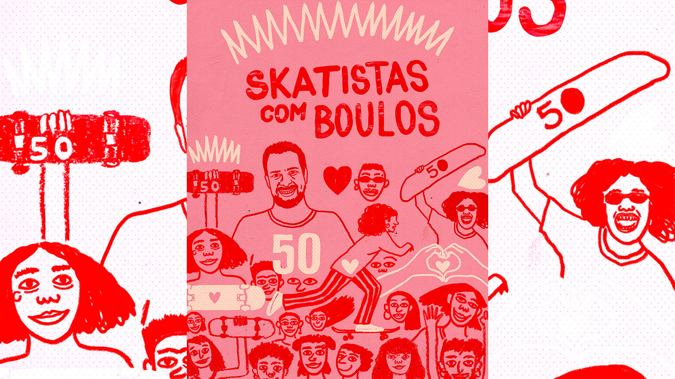 banner skatistas com Boulos